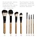USpicy Make Up Brushes 8 Pieces Professional Soft Makeup Brush Set (Wooden Brown)