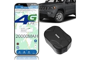 TKMARS Traceur 4G pour Voiture GPS Traceur Auto 20000mah GPS Traceur avec Carte SIM, Application, Temps d'attente de jusqu'à 240 Jours