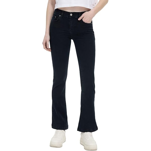 LTB VILMA ANGELLIS WASH - Straight leg jeans - mid blue/blauw denim