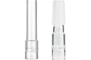 BMTick (2 Tipi Stelo del Tubo per gorgogliatore d'Acqua in Vetro + Stelo Corto da 70 mm per Arizer Solo Air Max (aggiornato) (Vetro