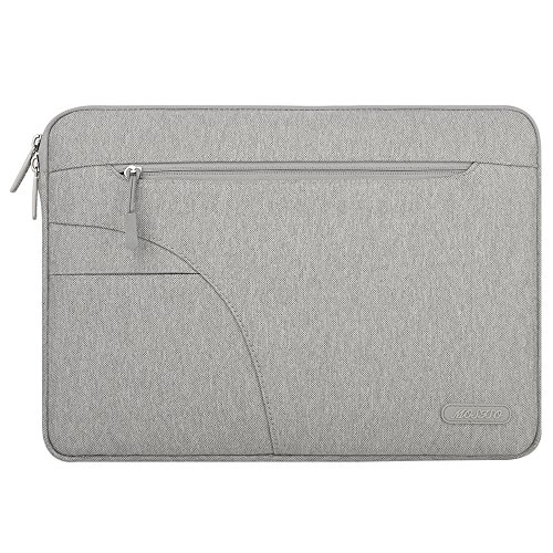 MOSISO Polyester Laptop Hülle Sleeve Schutzfolie Tasche für 12.9 iPad Pro / 13-13.3 Zoll Notebook Ultrabook / MacBook Air / MacBook Pro / Pro Retina, Grau