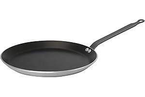 De Buyer - Poêle à crêpes antiadhésive CHOC en aluminium - Diamètre 30 cm -, Argent