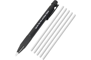 SHENRONGTONG -Radiergummi, Präzisionsradierwerkzeug, einziehbarer Radierstift, 3,8 mm dünne Spitze mit 5 Nachfüllungen für Künstler, Zeichnen, Arbeiten, Kinder, Skizzieren