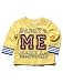 M&Co Baby Boy Long Sleeve Mock Layer Daddy And Me Make An Awesome Team Slogan T-Shirt Yellow 3/6 Mnths