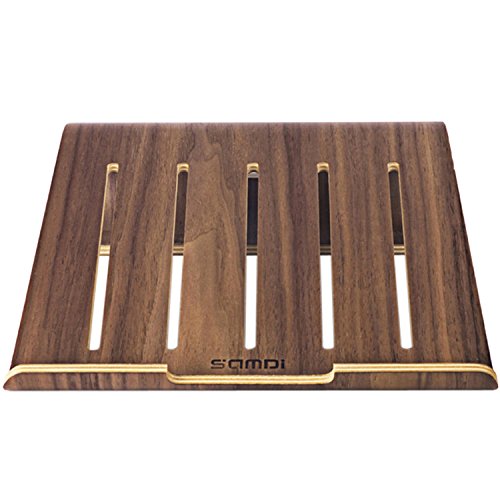 First2savvv MT-BJPB-01 Universelle Notebookständer Elegante Laptop Halter Holz Laptop Kühlung Cooling Stand Haltewinkel Sockel für MacBook Air / Pro Retina PC Notebook - 5