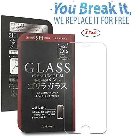 IPhone 7 Screen Protector Glass HD Clear Tempered Glass Screen Protector Cover [Nakcase]for Apple iPhone 7, iPhone 6S, iPhone 6 2016,-2Pack
