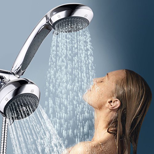 Lifewit Duschkopf mit 2m Schlauch Handbrause Duschbrause 25 Strahlarten Multifunktional Regenbrause Chrom - 2