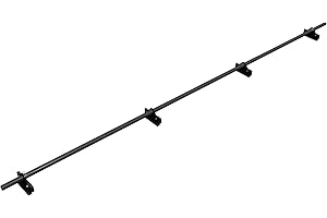 Parotec PARE-NEIGE Kit Tubulaire Complet 3,0 m (300 cm) - Pour toit à joint debout : double, angulaire & clic (snap) – pare-neige - 1 tube, 4 supports - 10 couleurs - RAL 7016 Anthracite