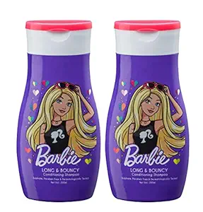 Barbie Conditioning Shampoo - Long & Bouncy 200ml | Sulphate & Paraben Free | Dermatologically Tested | Pack of 2