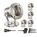 Produktbild ledscom.de Gartenstrahler KUK für außen, Edelstahl, je 1,6W 80lm 110° warm-weiß 5er Set