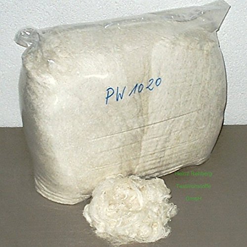 Preisvergleich Produktbild Rehberg´s 10 kg Polierwolle Putzwolle weiss natur aus Baumwollfäden von Spinnereien