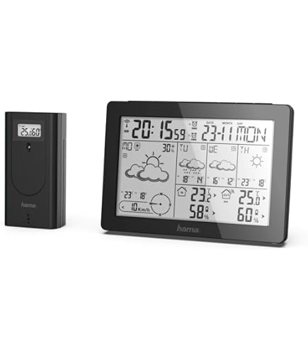 Stazione Meteo WD2200 Con Previsioni 3 Giorni - Display E App, Sensore Esterno, Temperatura E Umidità