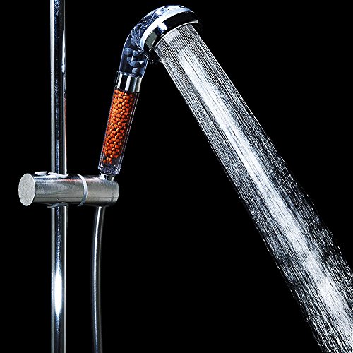LED Duschkopf Handbrause, InGoo Duschbrause 7 Farbe Licht Farbwechsel Dusche Hochdruck Spa Massage Bad Brausekopf Wassersparend Doppel Filtration - 7