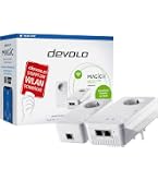 Devolo Magic 2 WiFi 6 (ax) Starter Kit : 2x Adaptateurs CPL WiFi, Prise Gigogne (2400 Mbits, 3x Ports Gigabit Ethernet, Mesh), idéal télétravail, gaming, streaming, prise française