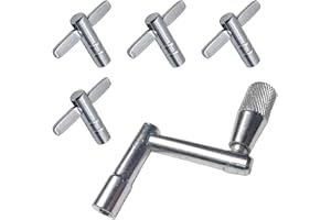 LZKHEH 5-teiliges Schlagzeugschlüssel-Set aus Metall - Perfekt zum Stimmen von Schlagzeugen und Trommeln, unverzichtbar für jeden Schlagzeuger oder Schlaginstrument-Liebhaber.