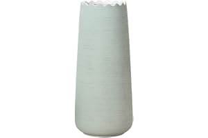 HCHLQLZ 30cm Verde Decorativos Modernos Ceramica Jarrones de Flores para Mesa de Comedor Sala de Estar Idea Regalo para Cumpleaños Boda Navidad