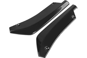 ARAMOX Spoiler del Labbro del Paraurti, 1 Coppia di Spaccalabbro per Paraurti Universale, Spoiler Paraurti Posteriore Modificato per Auto Diffusore Paraurti Posteriore Carrozzeria Spoiler (Black)