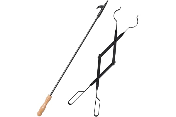 Ensembles D'outils de Cheminée, Foyer, Pinces à Feu, Ensemble de Compagnon de Feu, Kit D'outils de Feu Accessoires de Cheminée pour Brûleur Cheminée Poker Poêle à Bois