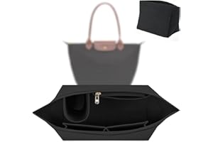 TAECHALINGO Organizer für Longchamp Tasche,Organizer für Longchamp Pliage L,Tascheninnenorganizer,Taschenorganizer,Multi-Pocket Felt Handbag,Filz Taschenorganizer mit Mehreren Taschen,for Insert Wallet