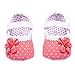 Produktbild Baby Schuhe,Xinan Baby Mädchen Blume weiche PU-Leder-Schuhe (11, Dunkelrosa)