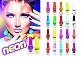Gabrini ® Neon Nail Varnish Series (Nail Polish) 13ml. - 20 Colours