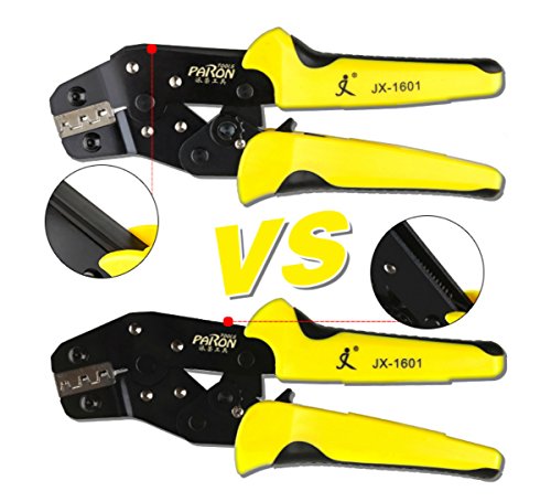 0.14-1.5mm Crimpzange,Paron Profi AWG26-16 Zwinge Presszange Zangen Ratsche Kabelzange Klemmzange für isolierte Kabelschuhe - 7