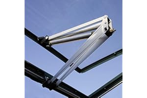 Estink Automatyczny otwieracz do okien do szklarni i domku ogrodowego, automatyczne otwieranie i zamykanie poprzez automatyczną regulację temperatury, udźwig 7 kg, wysokość otwarcia 45 cm