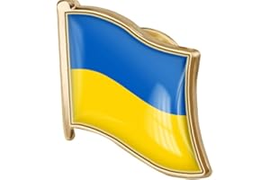 Luvadeyo Ukraine Flagge Brosche Pins, Flagge Form Ukrainische Nationalflagge Revers Abzeichen Für Kleidung Pullover Hemd Rucksack Zubehör
