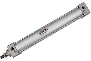 Woljay Pneumatischer Luftzylinder SC 40 x 600 PT 1/4 Geschraubte Kolbenstange Dual Action Bohrung: 40mm Hub: 600mm