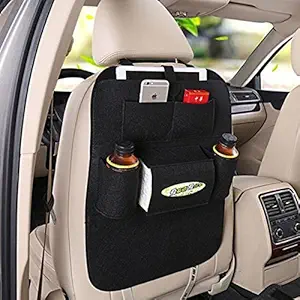 Benjoy Black Car Organizer Storage Bag Back Seat Box Organizer Holder Cover Backseat Pockets Books Phone Auto Stowing Tidying Accessories for Hyundai Santro Xing