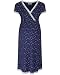 The Essential One - Luxury Lace Trim Nursing Nightie - Blue - Medium - EOM166