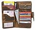Produktbild PREMIUM Travel Wallet aus Leder I Ledertasche für Damen & Herren in Braun I Echtleder Vintage Reiseetui für Ihren Reisepass I Travel Organizer & Geldbeutel für Ihren Urlaub I LC23 Corno d‘Oro