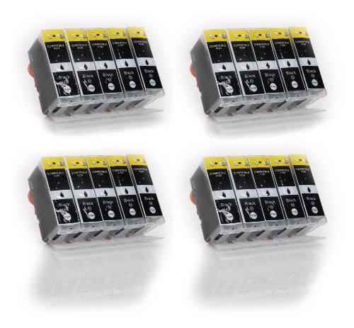 20x Compatible XL Cartouches d encre avec PUCE   contr  le du niveau  pour Canon PGI-5 - Noir - 100  Qualit   directement applicable - Canon PIXMA MP500 510 520 530 600 600R 610 800 800R 810 830 960 970 MX700 850 IP4200 5200 - SilverTrade GmbH  Silvertrade    