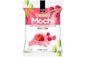 STARRY MART Royal Family Japanese style Custard Mochi Sweet Rice Cake Dessert Snacks - Raspberry Flavour 110g HALAL