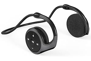 XUJAIOLQP Sports Bluetooth Headphones, Bluetooth 5.0 Over-Ear Headphones, Support TF Card and FM Radio, CVC8.0 Noise Canceling Earset 12 Hours Playtime for Running, Bicycling, Gym