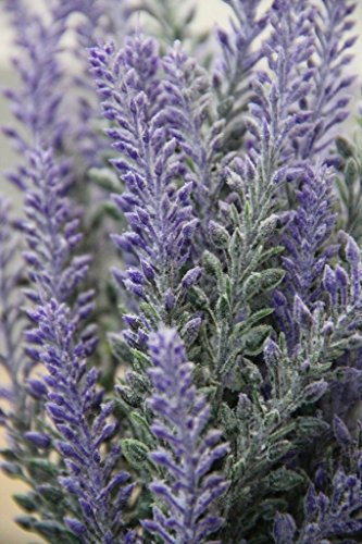 Houda Künstliche Blume lila lavender Bouquet für Home Decor und Hochzeit Dekorationen – 4 Bündel violett - 4