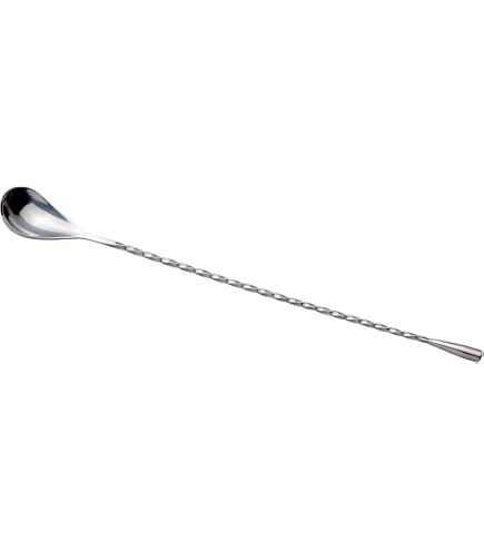Cucchiaio Miscelatore In Acciaio Inox PIAZZA, 28 Cm, Con Tappo Rosso
