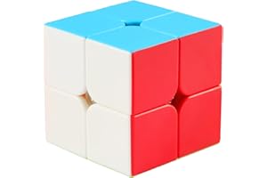 Cooja Cubo Magico 2x2, Speed Magic Cube 2x2x2, Stickerless Resistente Smooth Velocit di Giocattoli per Ragazze Ragazzi