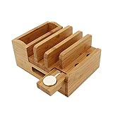 Außenmaße: 17,5 cm * 9,5 cm * 13 cm. Paket enthalten - 1 * Bambus-Ladestation, 100% Zufriedenheit und Geld-zurück-Garantie. Kein USB-Kabel und Ladegerät enthalten.