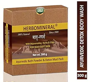 HERBOMINERAL Ayurvedic Bath Powder & Detox Body Wash, Herbal and Natural ? 300 Gm