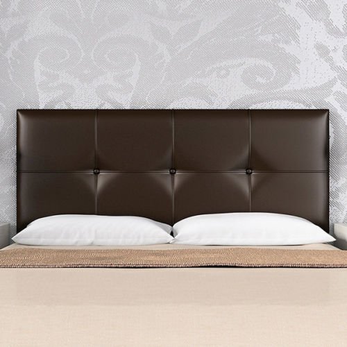 suenoszzz - Testata letto con rivestimento in PU da appendere 100 x 57 marrone
