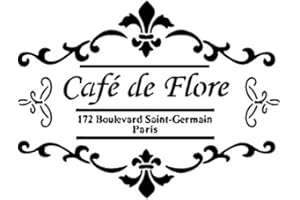 CFSUPPLIES A5 stencil shabby chic, French Vintage, riutilizzabile, 125 micron Mylar (169)