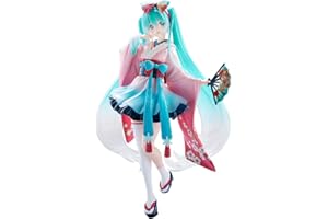 Jiumaocleu Figurine Anime Miku, 19 cm, Kimonos, modèle Anime Girls Miku, figurine d'action, collections, décorations de bureau, cadeaux pour les fans