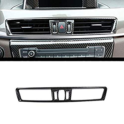 Central Console Air Conditioning Vent Cover Trim For X1 F48 Car Interior Carbon Fiber Style Accessories(Carbon fiber)