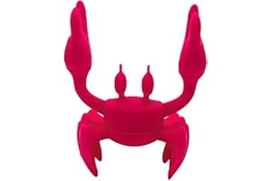 YAWDIL The Crab Silicone Utensil Rest Silicone Spoon Rest for Stove Top Heat-Resistant Kitchen and Grill Utensil Holder Non-Slip Spoon Holder Stove Organizer Steam Releaser for Kitchen Gifts,Rose