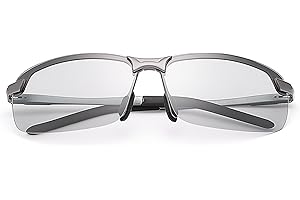 MIRYEA Polarized Photochromic Outdoor Sports Safety Sunglasses for Men Women Anti Glare UV400 Protection for Day and Night Driving Cycling Golf Running Cycling Fishing Eyewear Sun Glasses