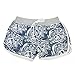 Greenery Girls Ladies Floral Print Board Swim Beach Shorts/Swimming Beach Holiday Casual Shorts Pants