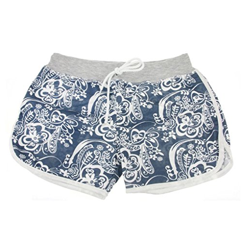 Greenery Girls Ladies Floral Print Board Swim Beach Shorts/Swimming Beach Holiday Casual Shorts Pants