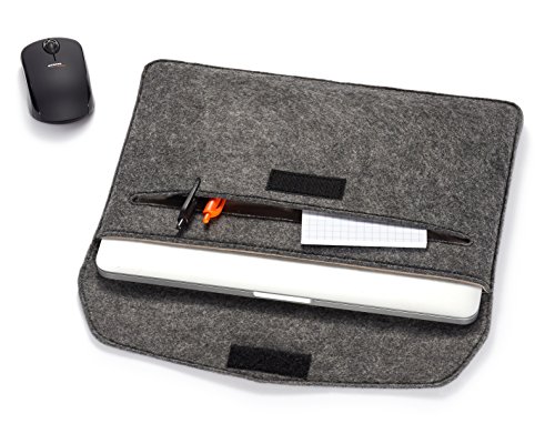 AmazonBasics Laptop-Tasche  Filz  f  r Displaygr    en bis 11 Zoll  27 94 cm   Grau