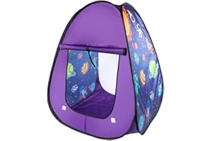 JOAASU Pop Up Play Tent, Kids Play Tent, 27×35 in, Foldable Kids Play Tents, KidTent with Storage Bag, Pop Up Tents Indoor or Outdoor, Gift for Boys, Girls, Toddlers (Starry sky)
